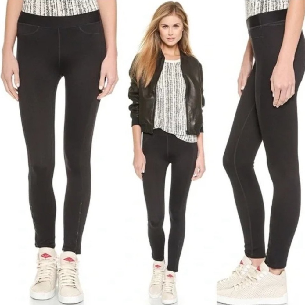 Rag & Bone Black Chevron Lawson Leggings Size Small